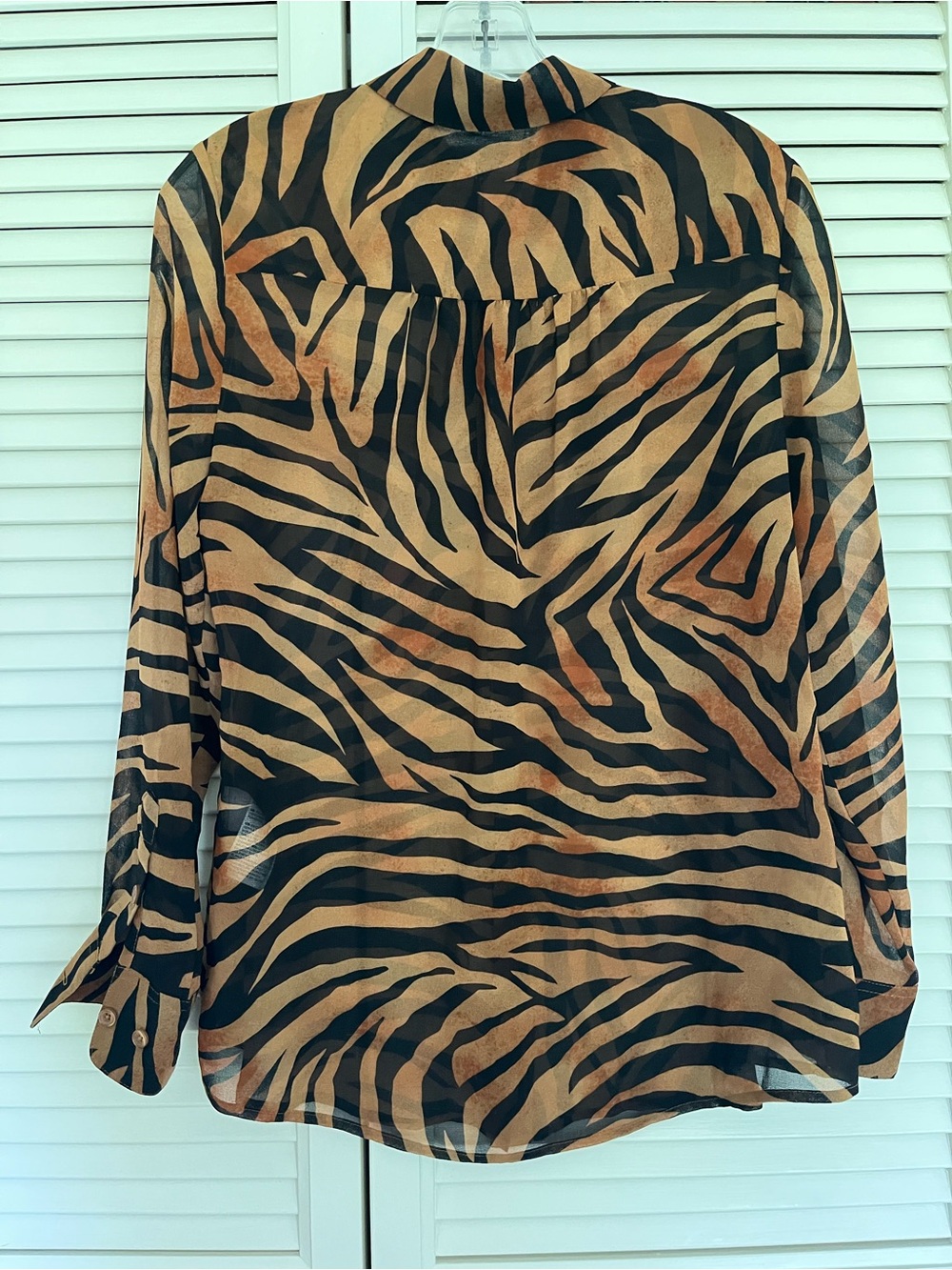 Chicos sheer animal print blouse - Picture 2 of 5